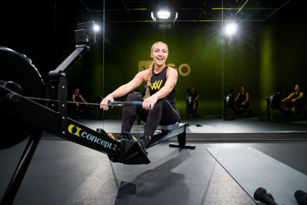 caley crawford on rowerg