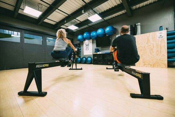 RowErgs in gym 